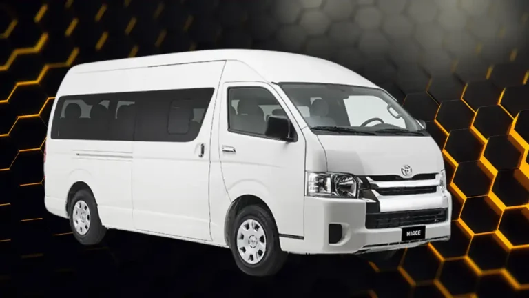 Hiace Grand Cabin for rent with driver in Lahore