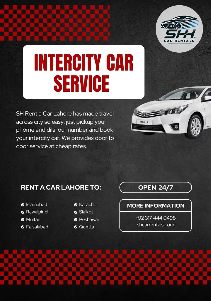Intercity Car Service Lahore