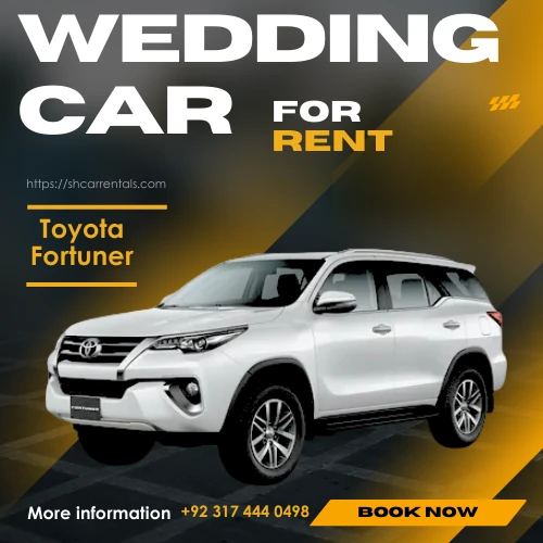 Toyota Fortuner as you Wedding car in lahore