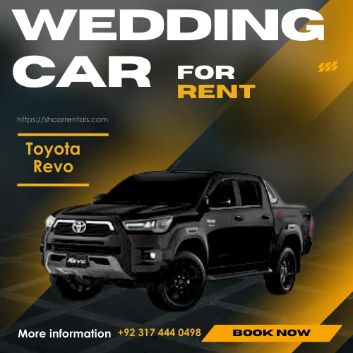 Rent a Toyota Revo for you wedding in lahore with SH Car Rentals